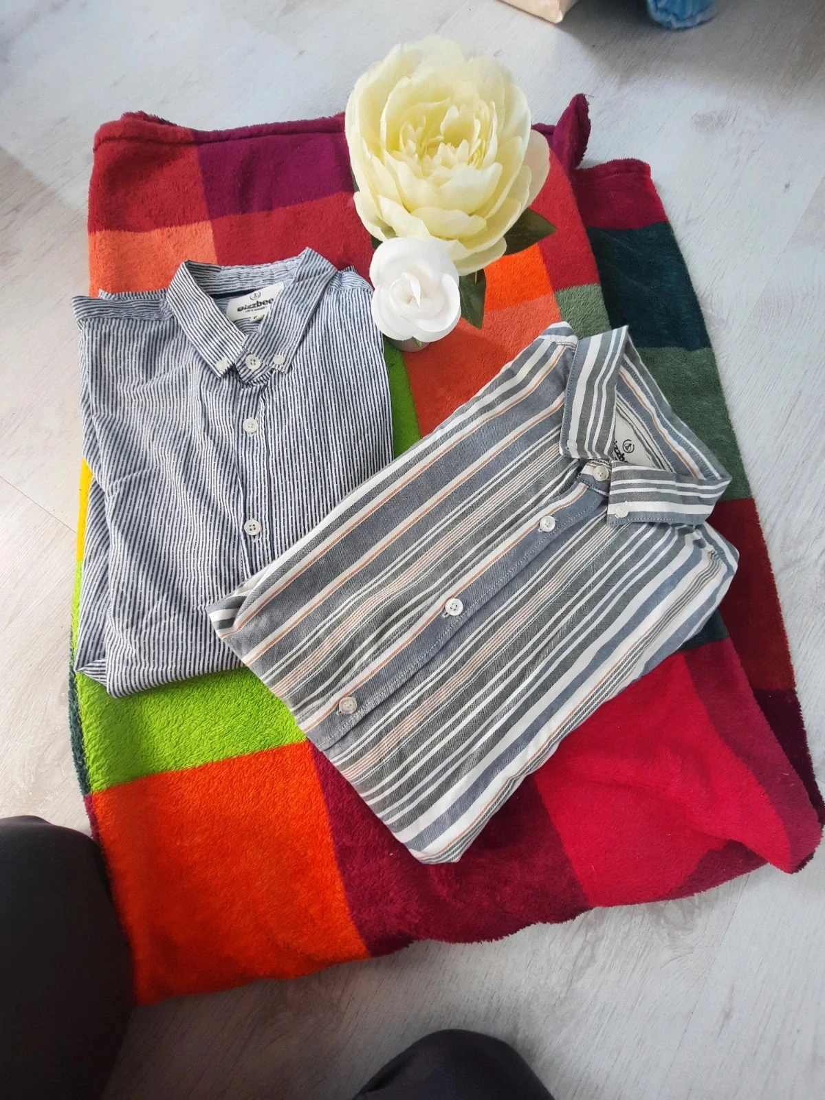 Lot de 2 chemises homme m  bizzbee